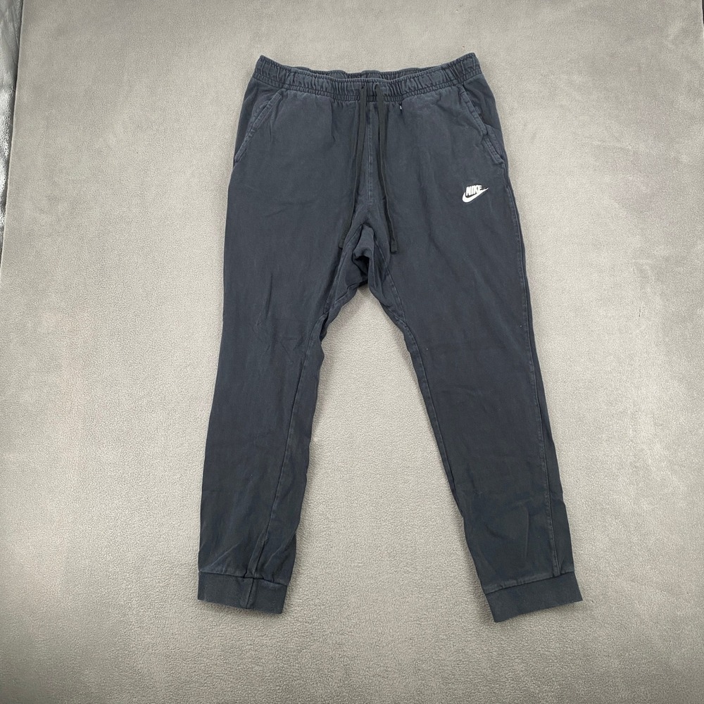 Nike Mens Sportswear Jogger Sweatpants XL Black Futura Logo Drawstring 8276